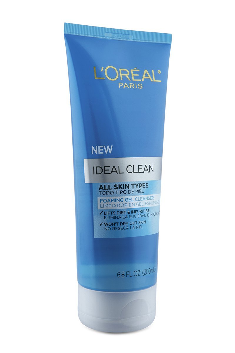 L'Oreal Paris Ideal Clean Foaming Gel Facial Cleanser, All Skin Types: Beauty