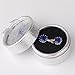 GULICX Fashion White Gold Electroplated Sapphire Color Blue Huggie Hoop Earrings Cubic Zirconia