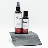Taylor Guitar Satin Care Bundle &ndash; Satin Guitar Cleaner, Suede Microfiber Cloth &amp; Fretboard Conditioner Kit for Acoustic Guitar Cleaning, Maintenance &amp; Protection