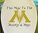 GMDdecals Harry Potter Ministry of Magic Bathroom Toilet Vinyl Wall Decor Decals [GLOSSY BLACK/GOLD]- 10” x 11”-Adhesive High Glossy Vinyl [3mil]Made In USA