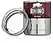 Premium Lowball Stainless Steel Tumbler By Rhino Pro-Line - Double Wall Vacuum Insulated Body With BPA Free Lid - Ideal For Drinks, Coffee, Beverages & More - Travel Thermos 10 Oz