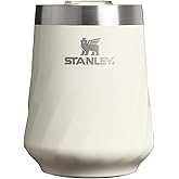 STANLEY The Reserve Textured Wine Tumbler | 11oz | Splash-Proof Lid | Cold Drinks & Cocktail Cup | Insulated Stainless Steel Wine Glass | Cream Gloss