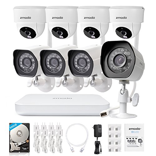 to camera internet how zmodo to connect 8CH  Cameras Security System 1080p Wireless Zmodo Home