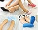 Lubella 5 Pairs Baby Girls Boys No Show Socks Non-Skid with grippers goodie bag idea (White Beige Yellow Pink Blue)