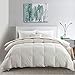 APSMILE Feather Down Comforter King Size - 650 Fill Power Medium Warm 100% Organic Cotton Cover Fluffy Goose Feather Down Duvet Insert for All Season (106x90, Ivory White)
