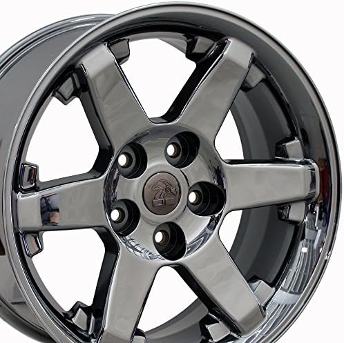 20x9 Wheels Fit Dodge Trucks - Ram Style Black Chrome Rims - Set of 4
