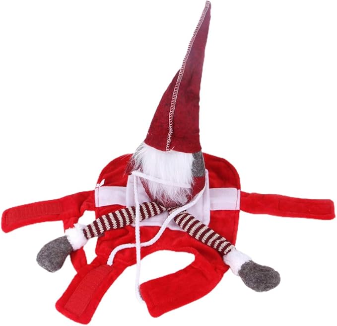 Balacoo Hund Santa Claus Reiten Weihnachtskostüm Haustier Cowboy Reiter