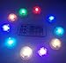 Waterproof Flameless LED Tea Light with Remote Control Underwater Battery-Powered Submersible Lights Perfect for Weddings Holiday Party Lighting vase (Multi-colored-10 Pack)