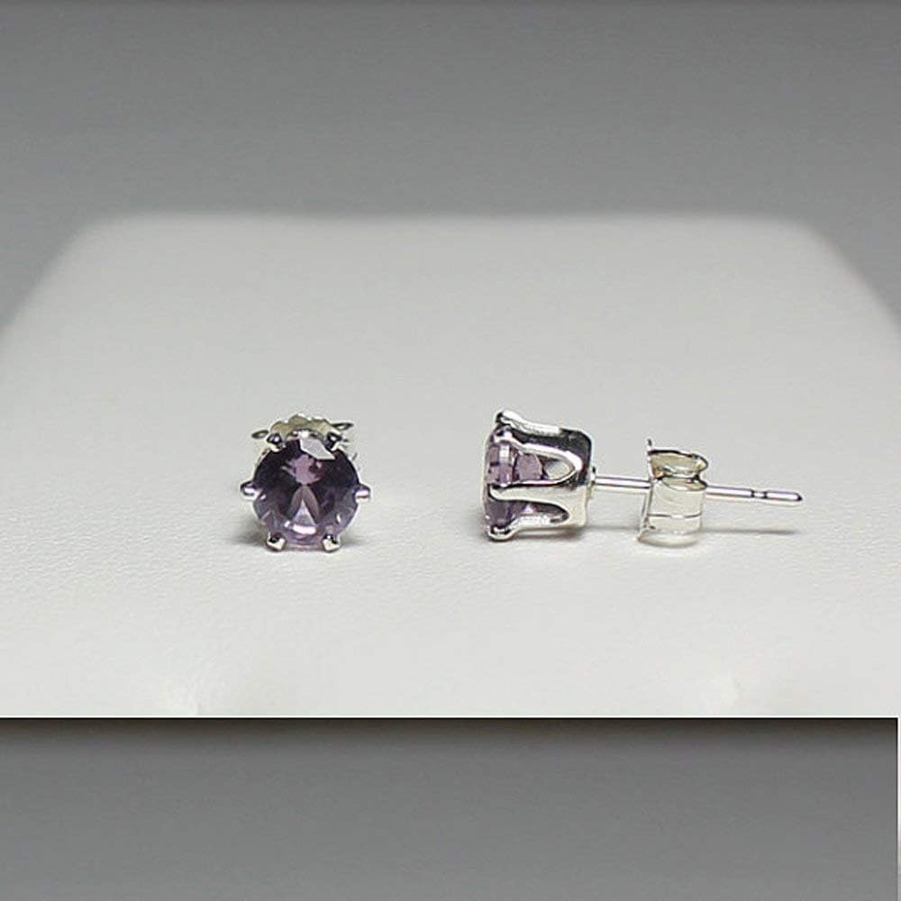 TSNjewelryColor-Changing Alexandrite Earrings Sterling Silver/Stud Earrings