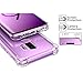 MoKo Cover Compatible for Samsung Galaxy S9 Plus Case, Reinforced Corners TPU Bumper Cushion + Anti-Scratch Hybrid Rugged Transparent Panel Cover for Samsung Galaxy S9+ 6.2 Inch 2018 - Transparent