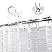 Kalokelvin EVA 5G Shower Curtain Liner Waterproof with 12 Metal Hooks 72x72 Inches - 3D Lattice