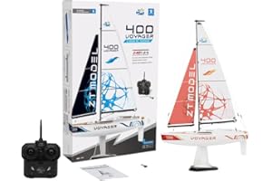 PLAYSTEAM PLAYSTEM Voyager 400 RC Controlled Wind Powered Sailboat in Red - 26" Tall