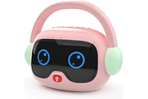 LeiHui Kids Audio Player,Early Educational Learning Toy with Music,Bedtime Story Singing,Gift Present for 10-48 Month Baby,Screen-Free Listening Experience for Stories,Nightlight,Bluetooth (Blue)