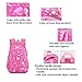 Bansusu 3Pcs Bowknot Cat Prints Elementary Girls School Bookbag Rucksack for Primary Girls School Backpack Set with Lunch Kits