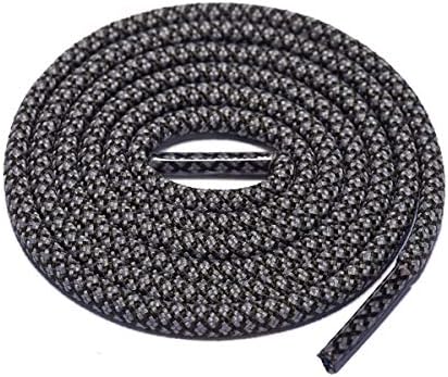 Round Athletic Shoelaces 2 Pair - For Mountaineering Hiking Walking Boot Thick Shoelace String Rope Shoe Laces