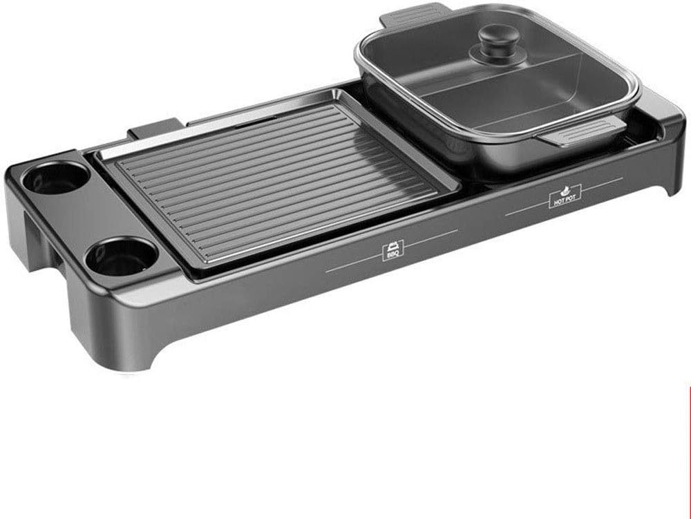 Review NOLOGO Electric Grill Plate, Portable Electric Grill Indoor BBQ