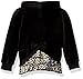 Juicy Couture Girls' 2 Piece Velour Pants Set, Black Vinyl, 3-6 Months