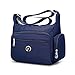 Fabuxry Crossbody Handbag for Women Organize Pack Shoulder Bag Messenger Purses (Navy)