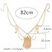 JoJo&Lin Dangle Coin Belly Waist Gold Chain Belt Gypsy Bohemian Dancing Tassel Body Jewelry