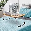 Foldable-Laptop-Bed-Table-Lap-Desk-Stand-Serving-Tray-Dining-Table-with-Slot-Notebook-Stand-Holder-Bed-Tray-Laptop-Desk-for-Eating-Breakfast-Working-Watching-Movie-on-BedCouchSofaFloor Foldable Laptop Bed Table Lap Desk Stand, Serving Tray Dining Table with Slot, Notebook Stand Holder, Bed Tray Laptop…