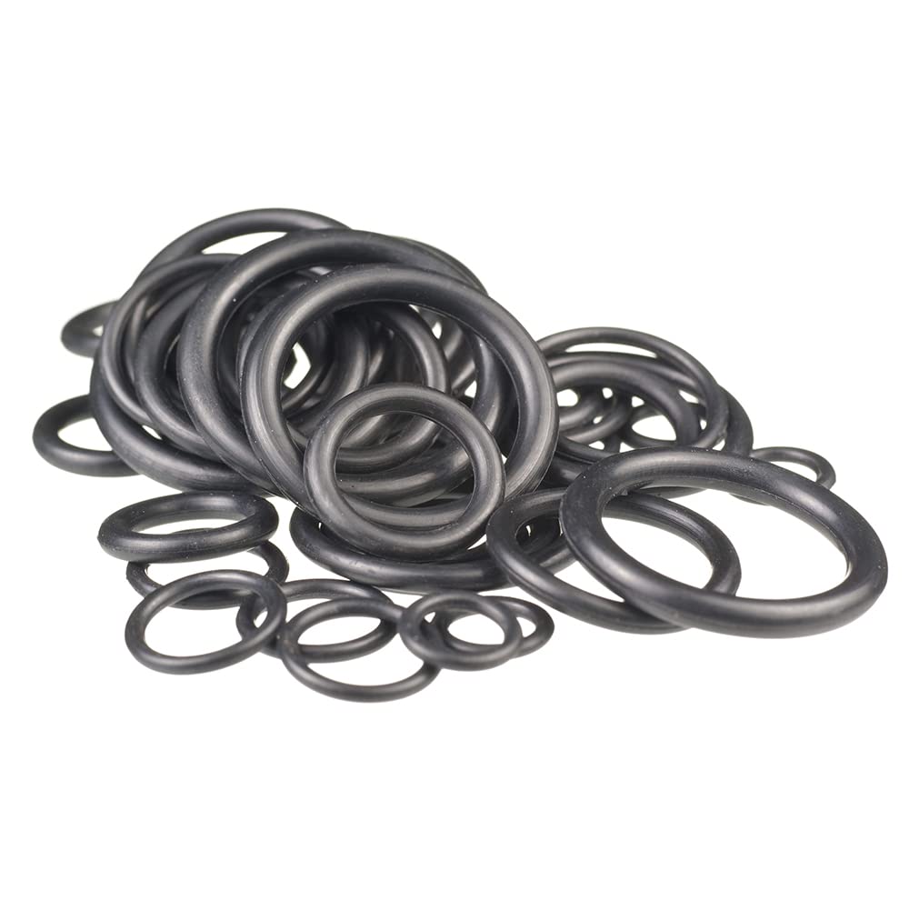 Dekton 50 PC O-Ring Assortment| Comes in Assorted White Case | Ideal for Plumbing, Garage, Workshop | Includes 12 Different Sizes for Versatile Applications | Essential Sealing Solution