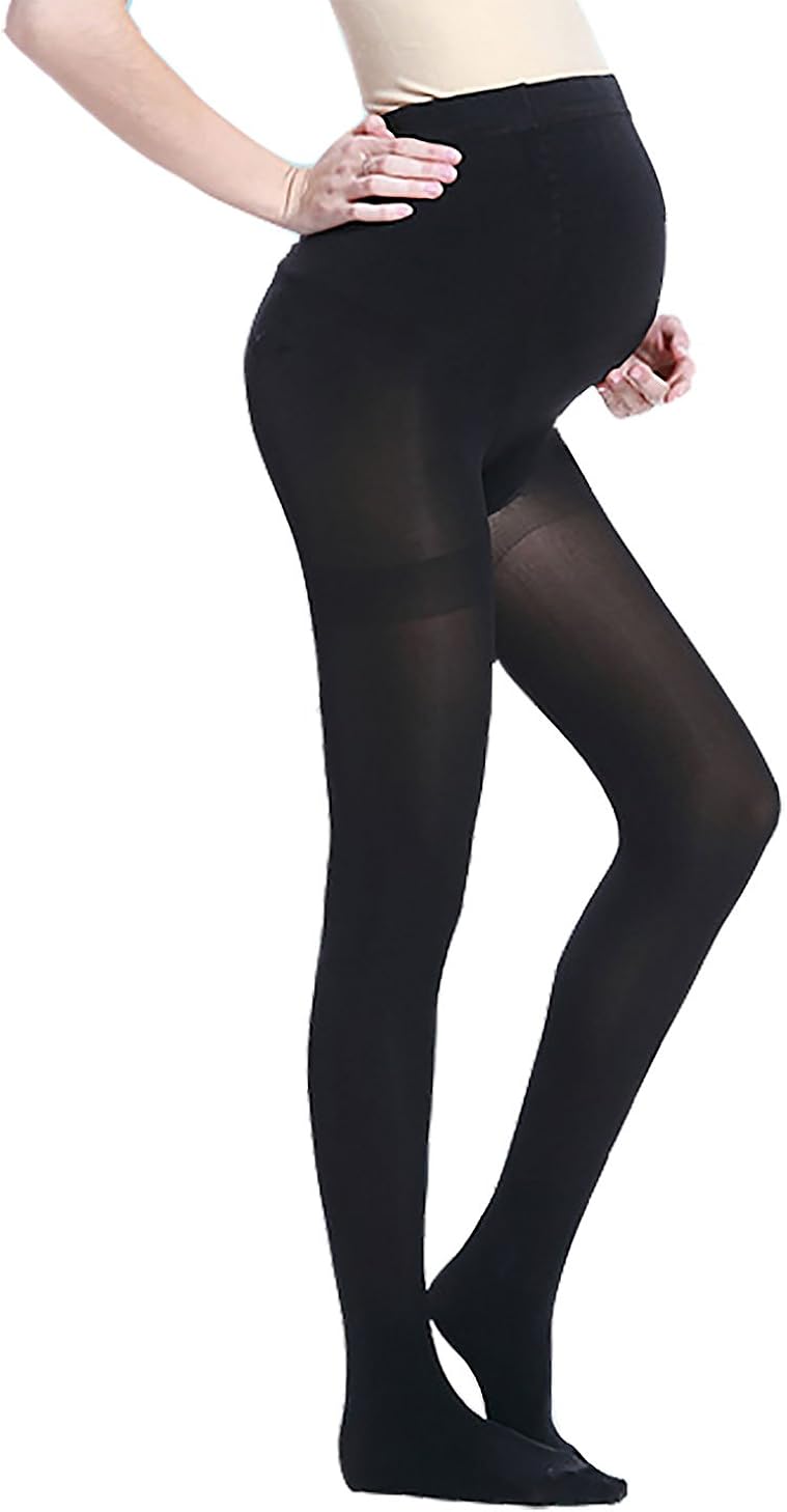 Amoretu Maternity Tights, Women's 80D Pregnant Opaque