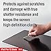 ELECOM Pencil-Feel Screen Protector Designed for Drawing, Anti-Glare Scratch-Resistant Bubble-Free, Compatible with 12.9