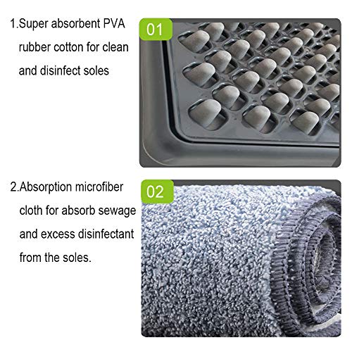 New Vision Disinfecting Outdoor Mat for Shoe Soles, Disinfectant Mat