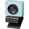 OBSBOT Meet 2-4K Webcam for PC with 1/2" Sensor, AI Framing & Autofocus, Beauty Mode, Lightweight, Gesture Control, HDR, Dual Microphone, 60 FPS, Web Cam for Streaming, Meeting, Gaming. (Aurora Green)