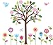 Giant Spring Flower Garden & Tree Baby/Nursery Wall Sticker Decals for Boys and Girls (Tree 4.4 Feet Tall)