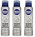 Nivea Men 48hr Silver Protect Dynamic Power Antiperspirant Spray Pack of 3