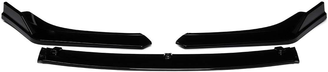 Asdflina Car Rear Bumper Protector Glossy Black Three Stops Front Lip Bumper Splitter Protector Compatible with NISSAN ALTIMA 4 Door Sedan 2013~2018 (Color : Black, Size : M)