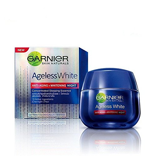 Garnier Ageless White Anti Aging Whitening Night Cream 50ml 1.7oz