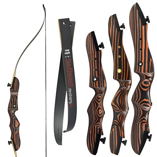 54” Little Tiger Takedown Recurve Bow by Southwest Archery | Designed For Kids And Teens | Draw Weights: 16lb -24lb | LEFT and RIGHT Handed | Premium Quality Wood | 1-Year Manufacturer Warranty