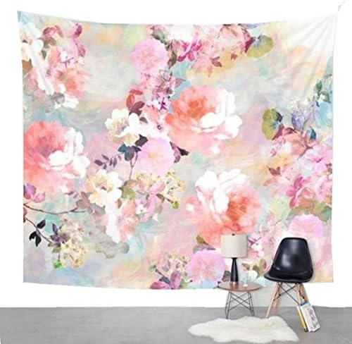 Pertongty Indian Flower Elephant Mandala Tapestry Wall Hanging Bedspread Throw Hippie Boho Decoration (Large/80" x 60", Pattern 03)