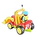 FunsLane Cartoon R/C Construction Truck 2CH Radio Control Toy for Toddlers Red