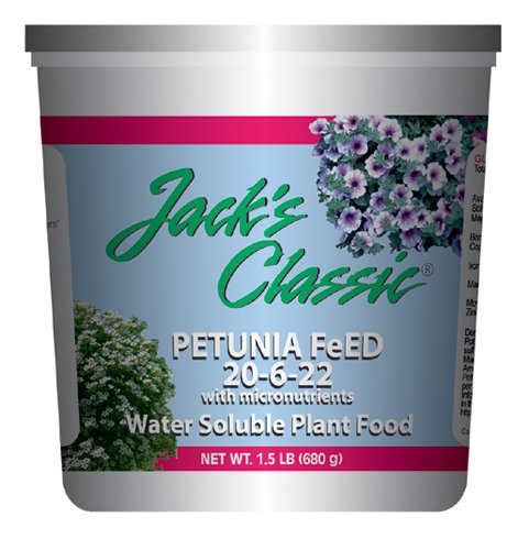 Jacks Petunia 20-6-22 Plant Food 1.5 Lbs. (single unit)