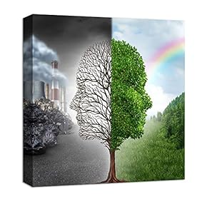 Canvas Wall Art Abstract Beyond Realistic Painting Artwork for Home Prints Framed - 12x12 inches