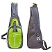 Sling Bag Shoulder Backpack Casual Cross Body Bag Outdoor Sling Backpack Chest Pack with Adjustable Shoulder Strap for Cycling Hiking Camping Travel and Men Women (Black)