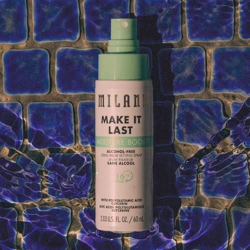 Milani Make It Last Moisture Boost Setting Spray - Alcohol Free Waterproof Makeup Finishing Mist - Hydrating & Soothing Formula for Sensitive Skin - 1 Count