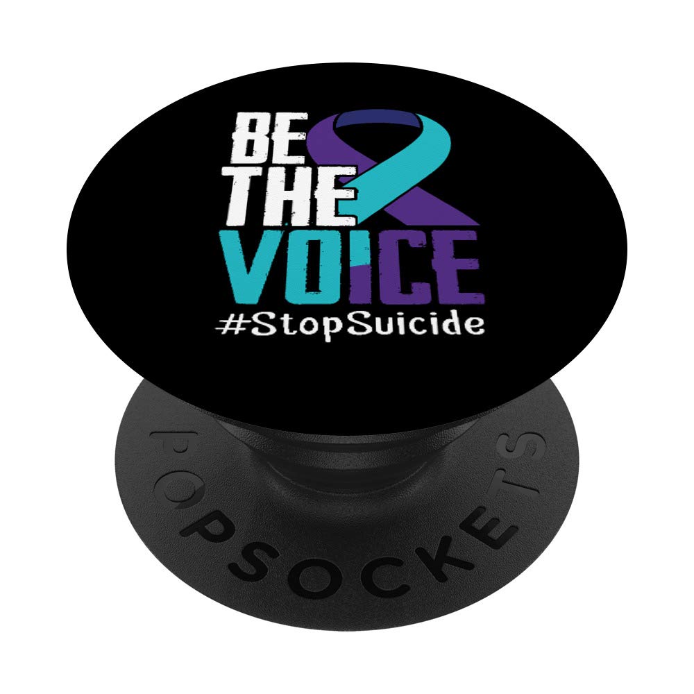 Be the Voice Stop Suicide Awareness Mental Health PopSockets PopGrip: Swappable Grip for Phones & Tablets