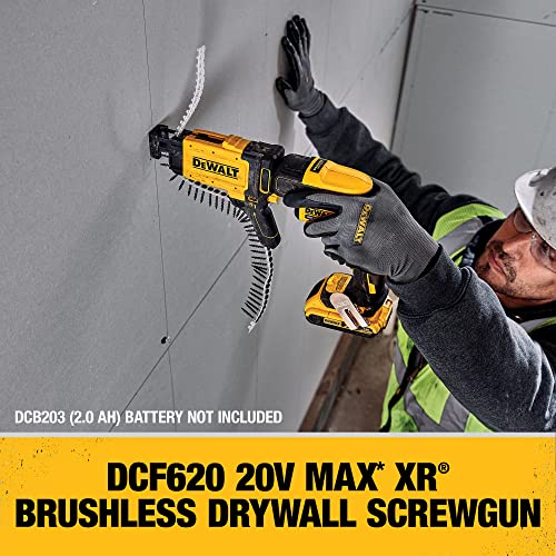DEWALT Screw Gun Kit with Collated Drywall Attachment (DCF620CM2
