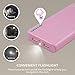 LQM 20000mAh Dual USB External Battery Backup Power Bank for Apple iPhone 6, 6 Plus 5S 5C 5 4S 4,iPad Air Mini 2, HTC One, One 2 (M8), Samsung Galaxy S6 Edge, S6 S5 S4 S3, Tab 4 3 2 Pro (pink)