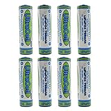 (8-Pack) Ultracell 3.2V LiFePo4 14500 AA 700mAh Rechargeable Battery for Solar Panel Light, Tooth Brush, Shaver