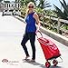 dbest products Bigger Trolley Dolly Cart, Red Shopping Grocery Foldable Cart