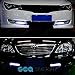 SEALIGHT 2-Piece Updated Waterproof Aluminum High Power 6000K Xenon Slim COB LED DRL Daylight Driving Daytime Running Light for All Vehicles with 12V Power (White)