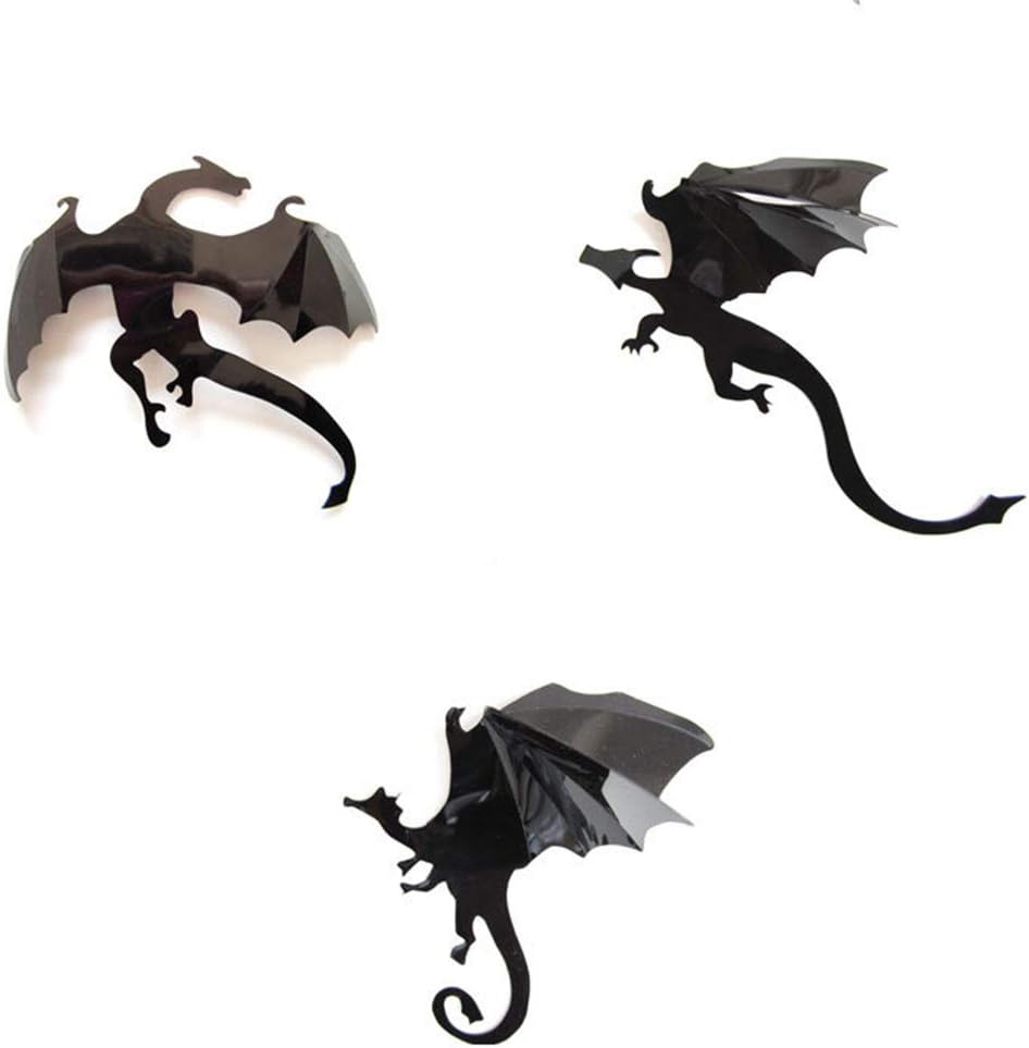 Holibanna 7 Pcs Dragon Wall Sticker Decals DIY Halloween Gothic 3D Wall Decals Removable Dragon Wall Stickers Home Decoration - Image 3