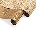 Papyrus Christmas Gold Wrapping Paper, Snowflakes and Holly (2 Pack)