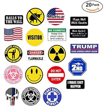20 Sticker Set Value Pack Hard Hat Tool Box Stickers Union Gift For Working Men Great For Construction Lunchbox Helmet Mechanic And More