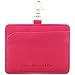 Cmxsevenday A7929 2-Sided PU Leather ID Card Holder with 1 ID Window and 1 Card Slot, Horizontal Style - Rose